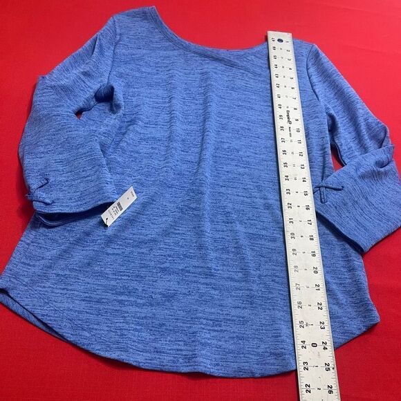 NWT T By Talbots Blue Sweater Top Blouse Size Medium New - Picture 5 of 8